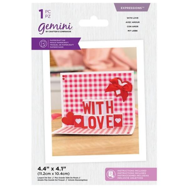 Gemini Shaped Pop Out With Love Expressions Dies  - Stanze - 