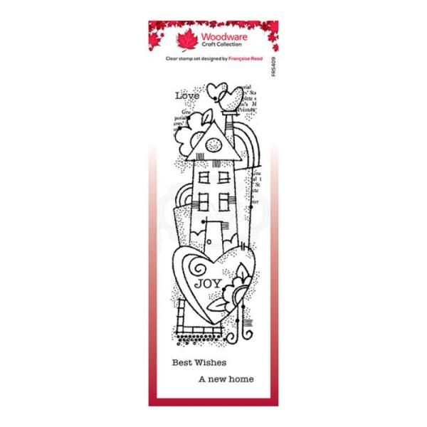 Woodware Rainbow House  Clear Stamps - Stempel 