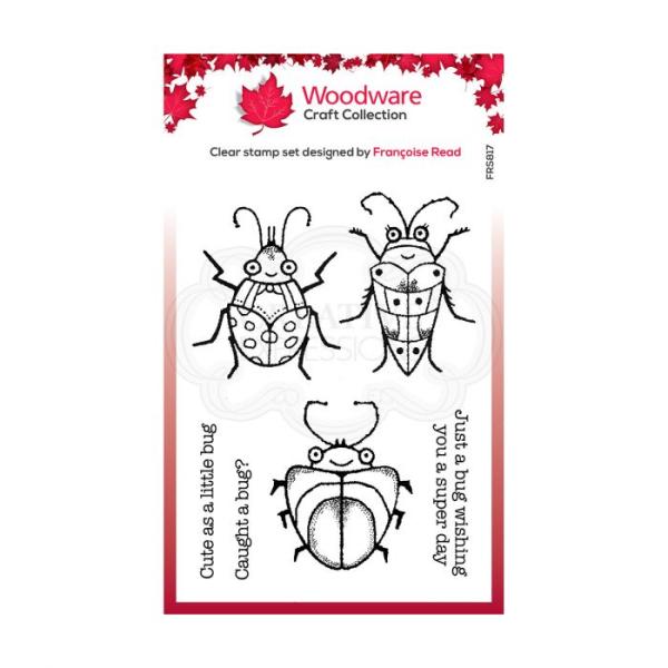 Woodware Cute Bugs  Clear Stamps - Stempel 