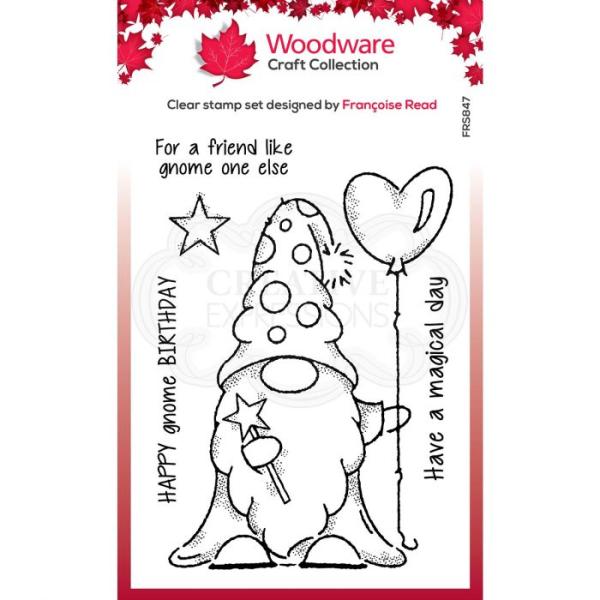 Woodware Wizard Gnome  Clear Stamps - Stempel 