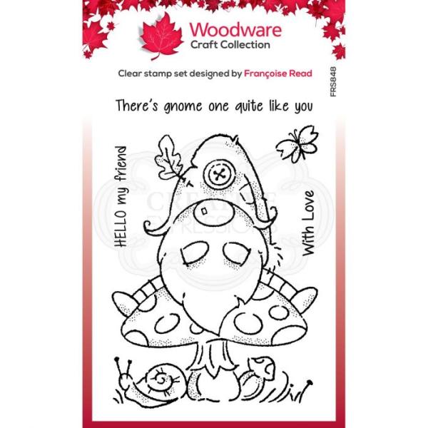 Woodware Wald Gnome  Clear Stamps - Stempel 