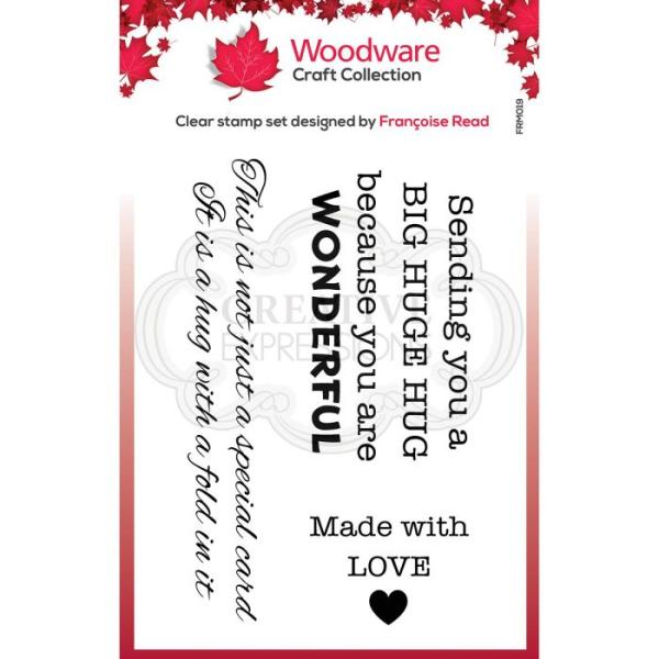 Woodware Große Umarmungen  Clear Stamps - Stempel 