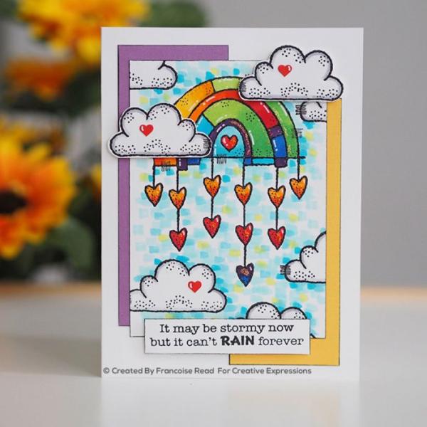 Woodware Rainbow World  Clear Stamps - Stempel 