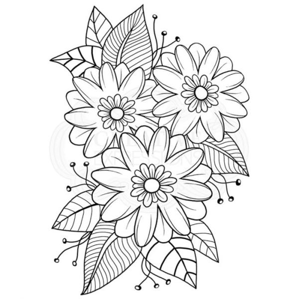 Woodware Passion Flower  Clear Stamps - Stempel 