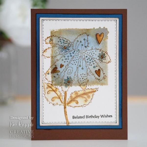 Woodware Fuzzy Flowers Daisy  Clear Stamps - Stempel 