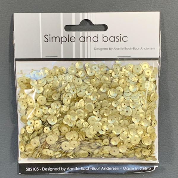 Simple and Basic " Platinum Sequin Mix " - Pailetten