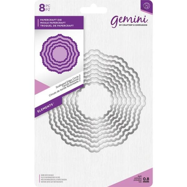 Gemini Scalloped Edge Circle 2 Elements Dies  - Stanze - 