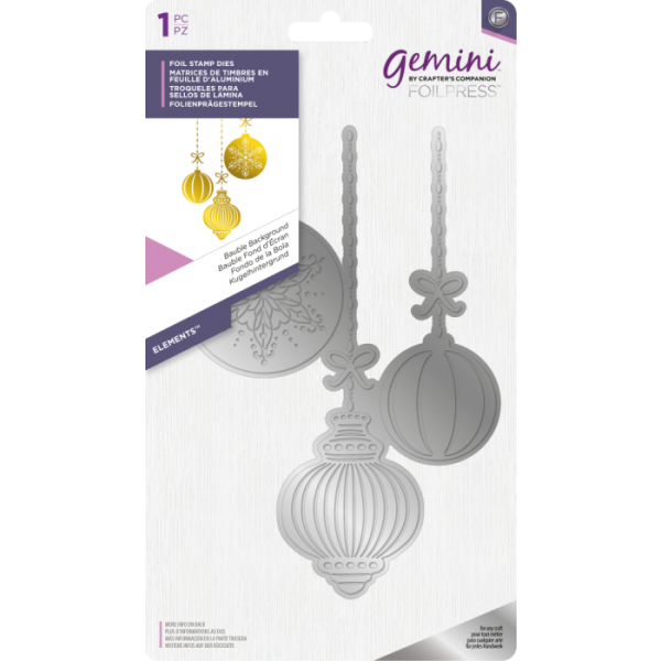 Gemini Foil Stamp  Foil Stamp Die Elements Bauble Background  -  Hotfoil - 