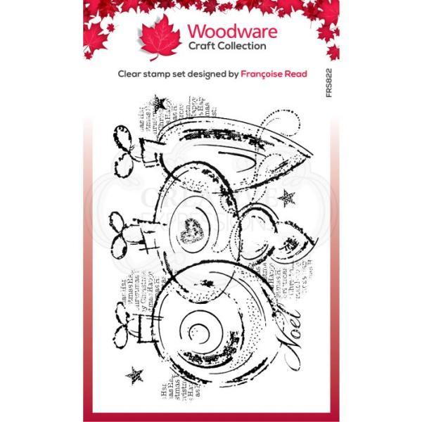 Woodware Three Baubles  Clear Stamps - Stempel 