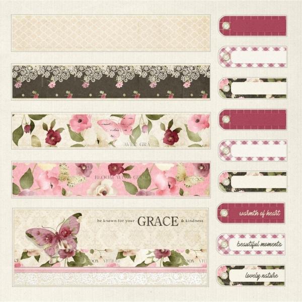 Crafters Companion - Bloom with Grace - 12" Paper Pack