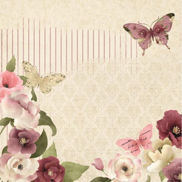 Crafters Companion - Bloom with Grace - 12" Paper Pack