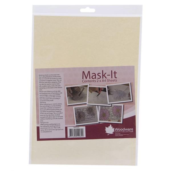 Woodware  - Mask-It Sheets 2 x A4  Masking Sheets