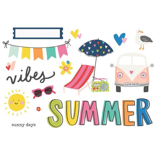 Simple Stories Simple Pages Pieces Summer Vibes (15126)   -  Stanzteile