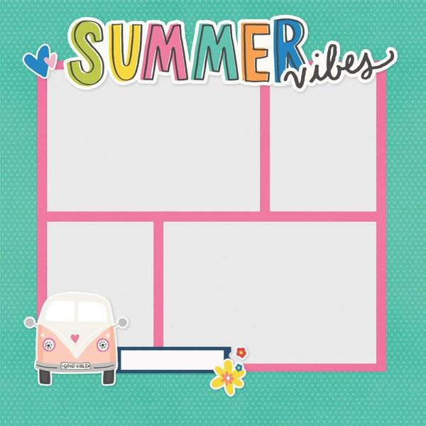 Simple Stories Simple Pages Pieces Summer Vibes (15126)   -  Stanzteile