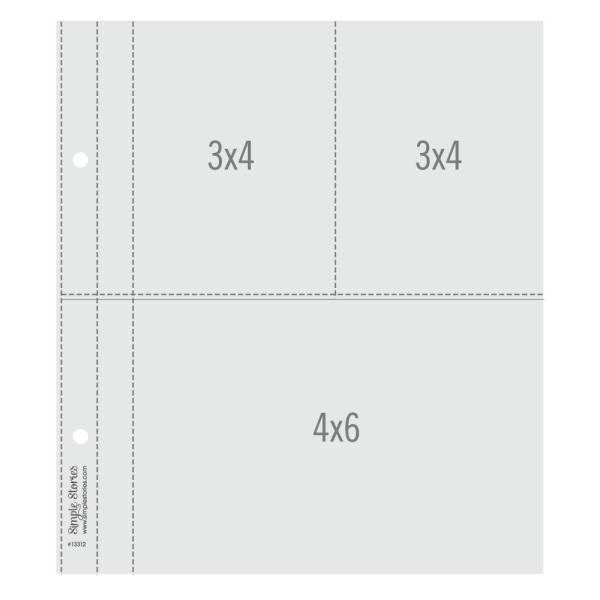 Simple Stories SN@P! Flipbook Page Refills - Schutzhüllen - 3x4/4x6 Inch 