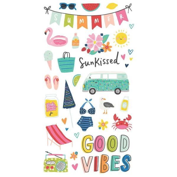 Simple Stories - Sunkissed - Chipboard Sticker 