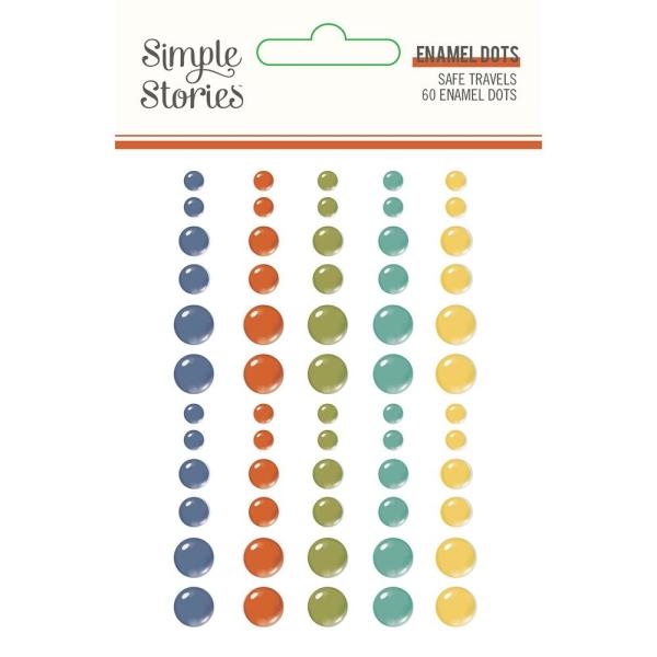 Simple Stories   Safe Travels  Enamel Dots