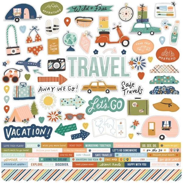 Simple Stories Simple  Safe Travels Collection  Kit