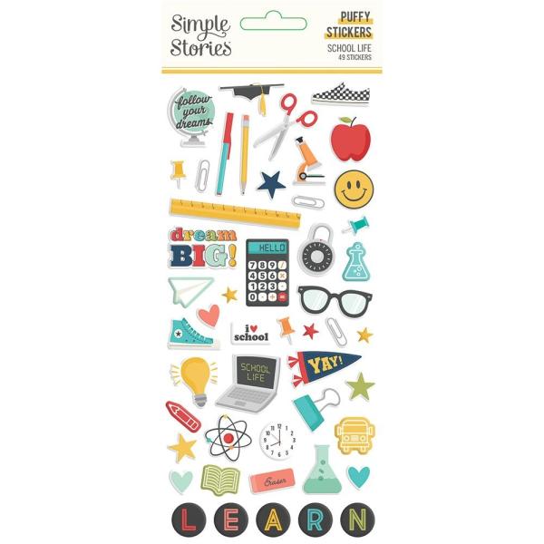 Simple Stories - School Life - Puffy Stickers 