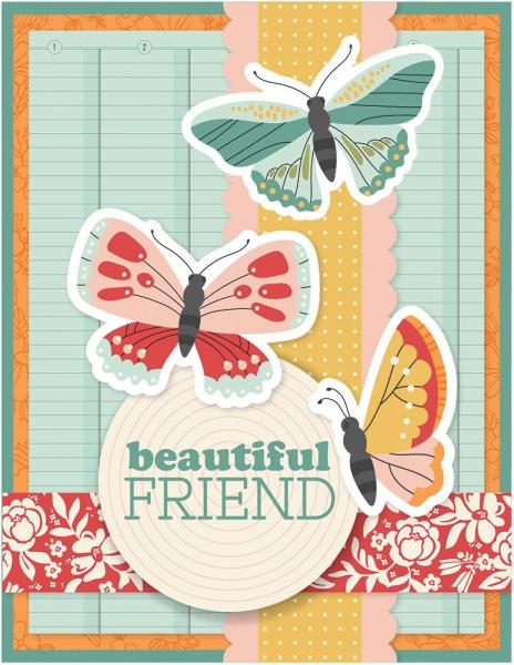 Simple Stories  Hello Friend Simple Cards Kit - Bits & Pieces