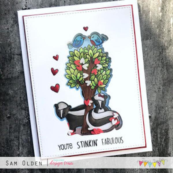 Janes Doodles "Stinks" Clear Stamp - Stempelset