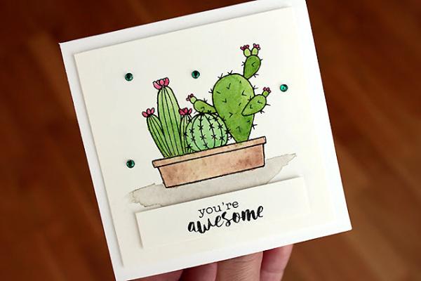 Janes Doodles " Cactus" Clear Stamp - Stempelset