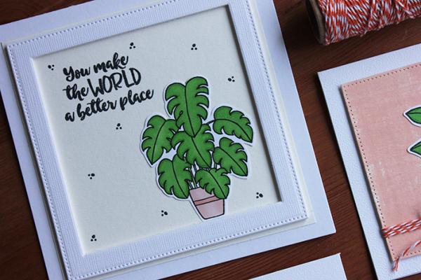 Janes Doodles " Plants" Clear Stamp - Stempelset