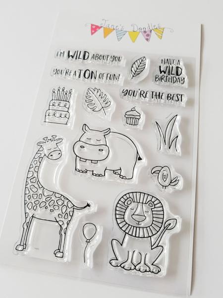 Janes Doodles " Wild" Clear Stamp - Stempelset