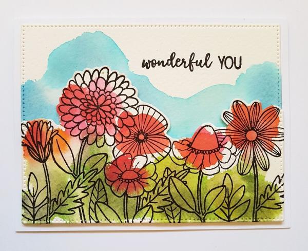 Janes Doodles " Wonderful You" Clear Stamp - Stempelset