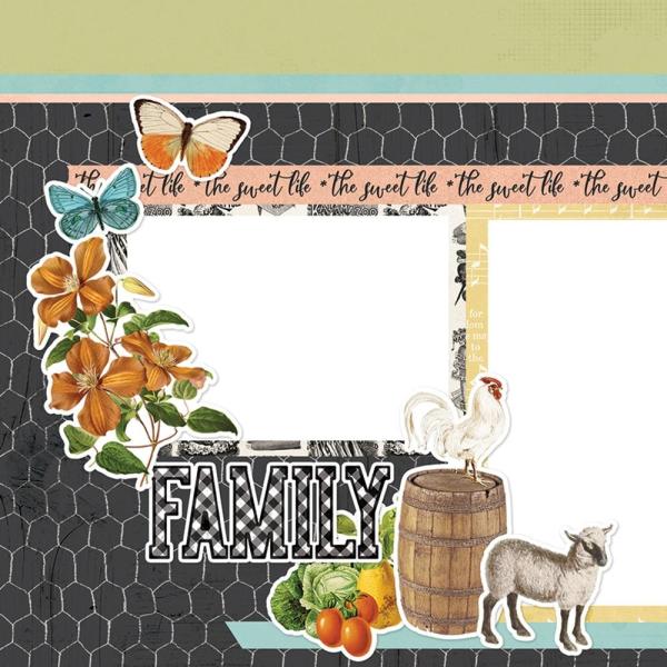 Simple Stories  Homegrown Simple Pages Kit - Bits & Pieces