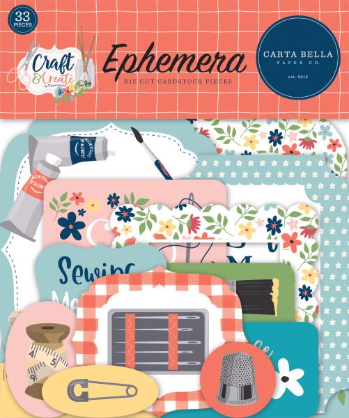 Carta Bella "Craft & Create" Ephemera - Stanzteile