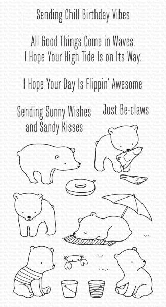 My Favorite Things Stempelset "Beach Bear" Clear Stamp Set