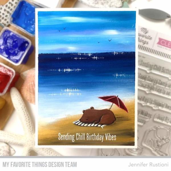 My Favorite Things Stempelset "Beach Bear" Clear Stamp Set