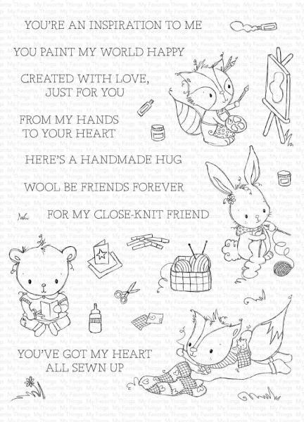 My Favorite Things Stempelset "Crafty Companions" Clear Stamp Set