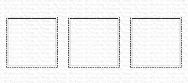 My Favorite Things Die-namics "Slimline Stitched Square Trio" | Stanzschablone | Stanze | Craft Die