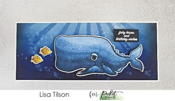 Picket Fence Studios A Fishy Lot 6x6 Inch Clear Stamps 