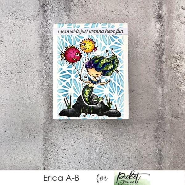 Picket Fence Studios Mermaid Dear Clear Stamps 