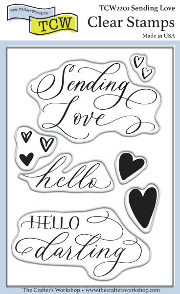 The Crafters Workshop Sending Love   Clear Stamp