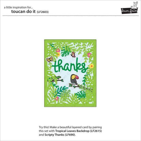 Lawn Fawn Stempelset "Toucan Do It" Clear Stamp