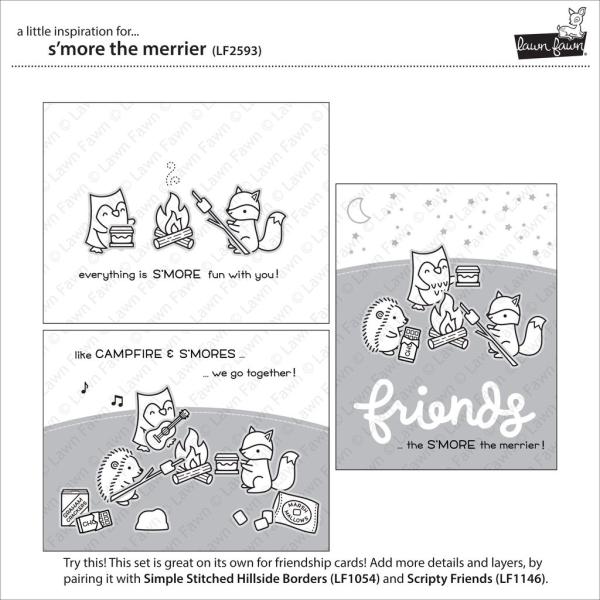 Lawn Fawn Stempelset "S'more the Merrier" Clear Stamp