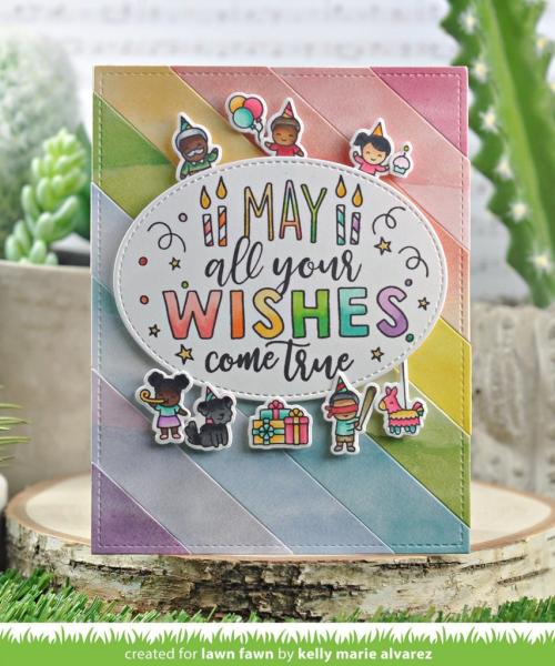 Lawn Fawn Stempelset "Giant Birthday Messages" Clear Stamp