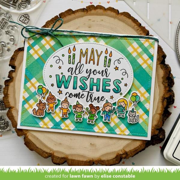 Lawn Fawn Stempelset "Giant Birthday Messages" Clear Stamp