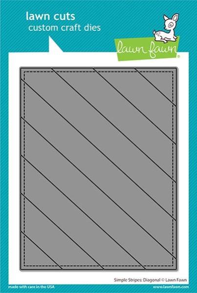 Lawn Fawn Craft Dies - Simple Stripes: Diagonal