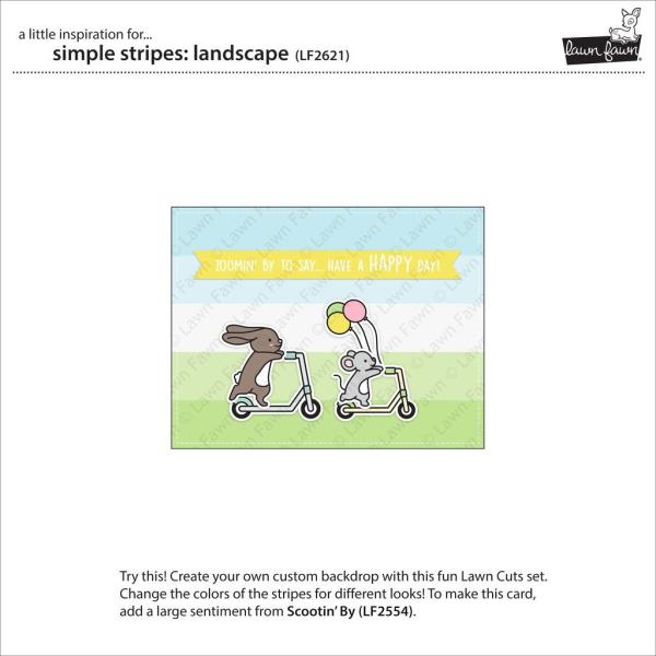 Lawn Fawn Craft Dies - Simple Stripes: Landscape