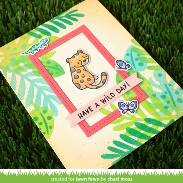 Lawn Fawn Stencil - Schablone - Tropical Leaves Stencils