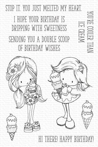 My Favorite Things Stempelset "Double Scoop of Cute" Clear Stamp Set