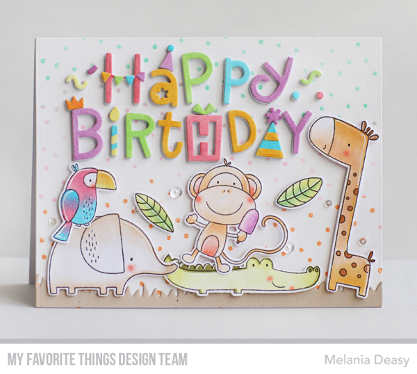 My Favorite Things "Polka Dot Party" 6x6" Background Cling Stamp