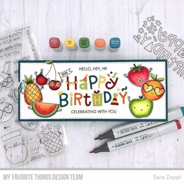 My Favorite Things Die-namics "Happy Birthday Party" | Stanzschablone | Stanze | Craft Die