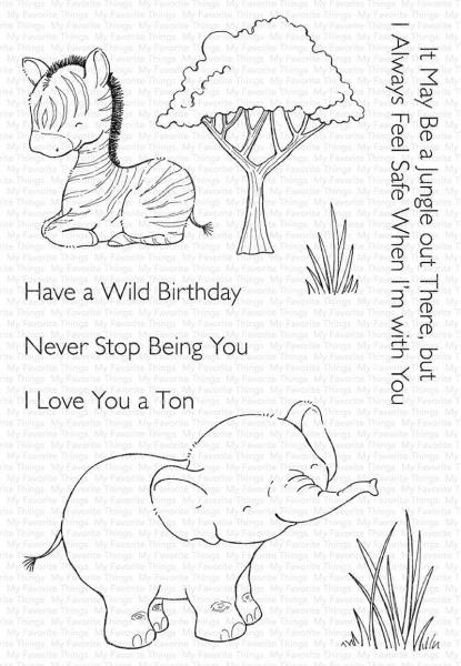 My Favorite Things Stempelset "Sweetest Safari Set 1" Clear Stamp Set