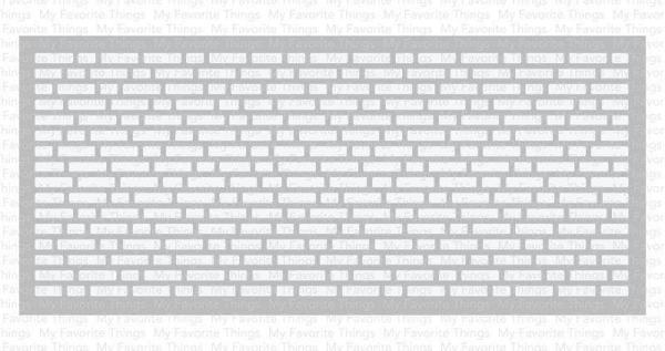 My Favorite Things "Slimline English Brick Wall" Stencil 9x4"